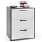 Costway 3 Drawer Dresser Chest of Drawer Storage Cabinet with Wide Storage Space Organizer